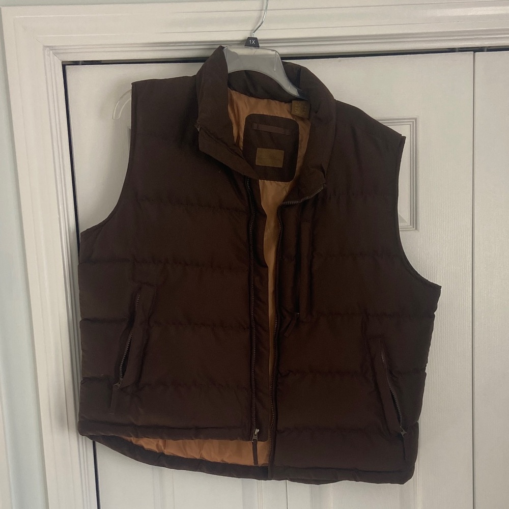 St. John's Bay Dark Brown Puffer Vest
